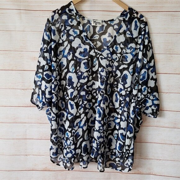 Show Me Your Mumu Swim/Beach Coverup/Oversized Top Animal Print - Picture 1 of 6